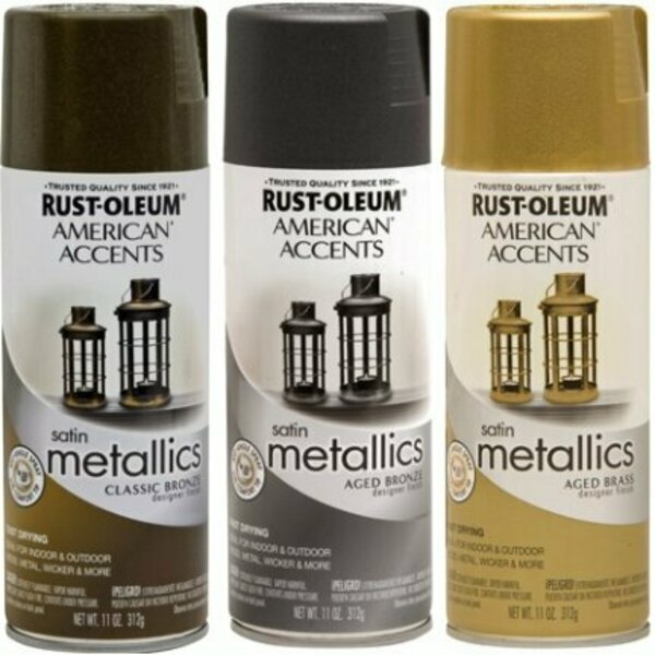 Rust-Oleum 12OZ AGED BRASS METALLIC SPRAY PAIN 202719